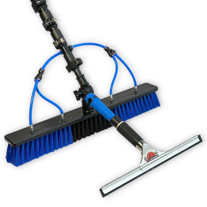 Телескопічна миюча щітка для вікон та сонячних панелей 7м (500 мм)