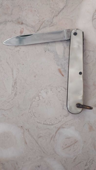 Canivete IHER com bail - Lâmina em inox 93mm - "Craked Ice"