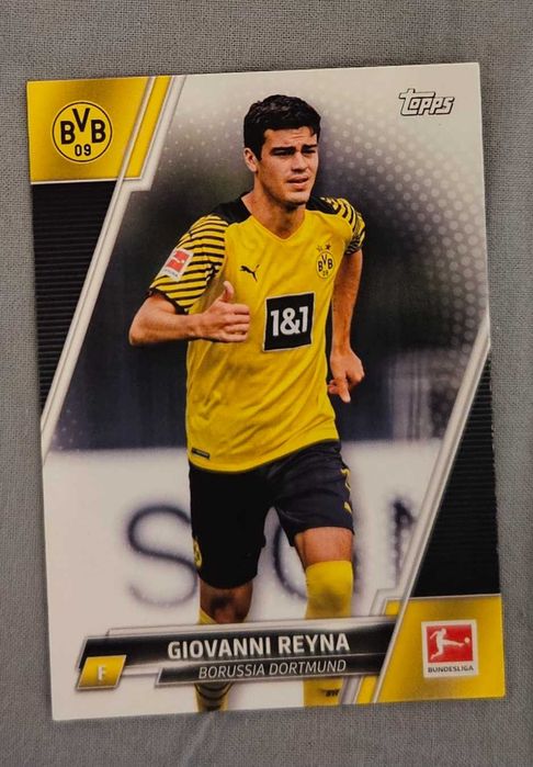 Karta piłkarska Giovanni Reyna Topps Borussia Dortmund