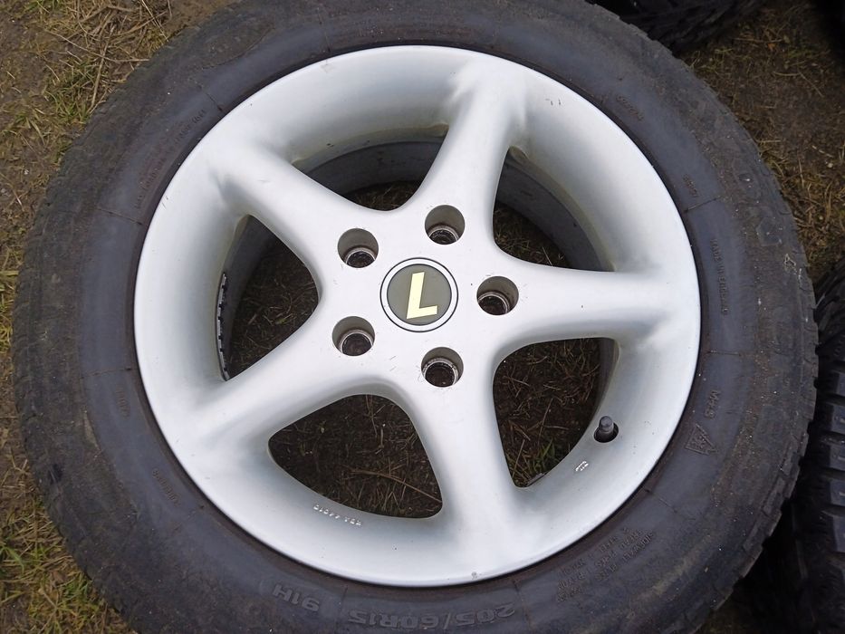 felgi aluminiowe 5x120 bmw 3 e36 e46 z3 e30 7x15 et38 opony zimowe