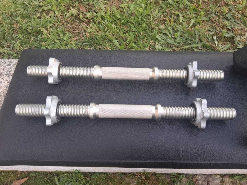 barra roscada de halteres