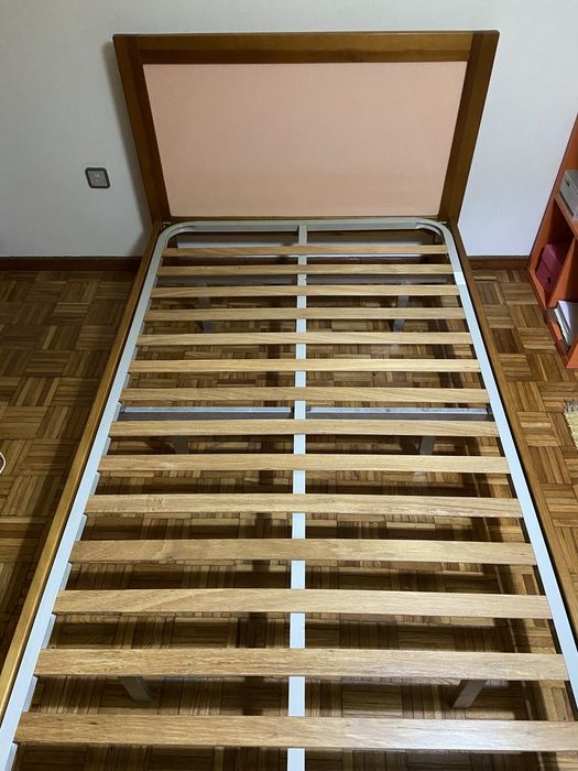cama estrado + colchão