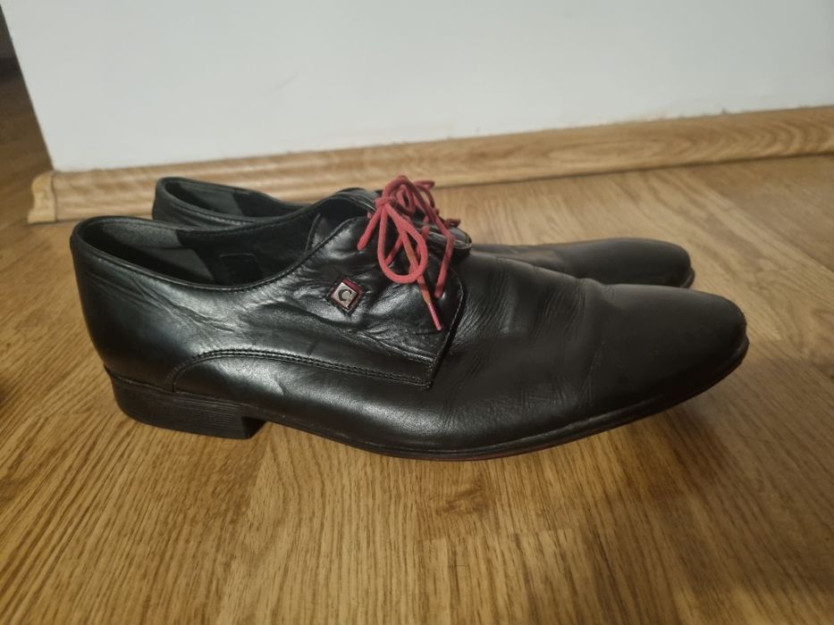 Conhpol buty 42 półbuty męskie wiązane czarne