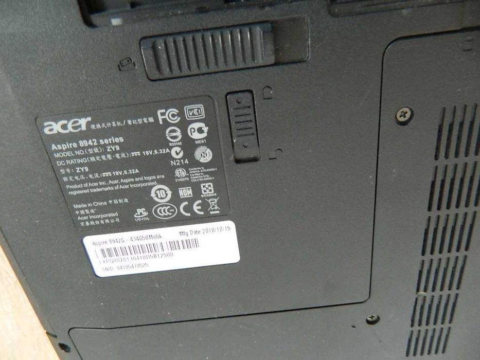 Acer Aspire 8942G Core i5-430 4GB DDR3