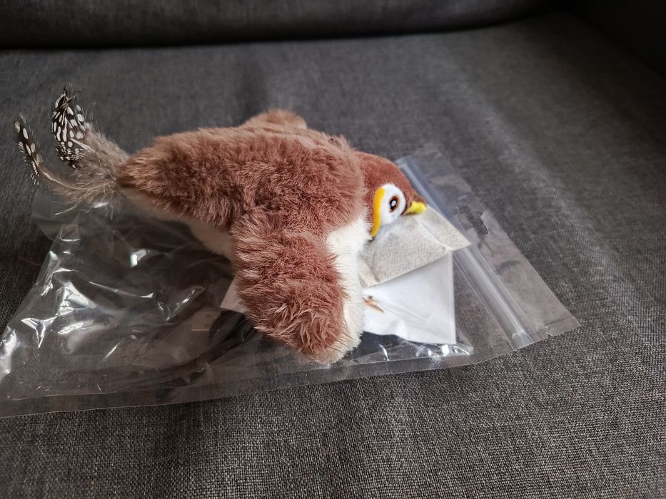 Інтерактивна іграшка для кішок пташка-літаюча воробей для кота птиця