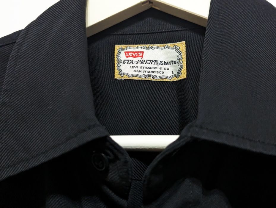 Czarna koszula z krótkim rękawem Levi's, rozmiar L