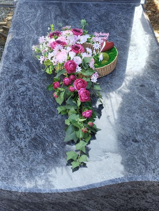 Stroik Wiązanka Kompozycja GRÓB cmentarz pomnik stroik dla mamy STROIK