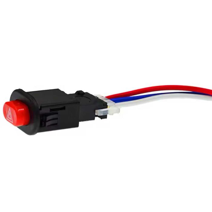 Interruptor 4 Piscas Universal Encastrar - Luz de Emergência para Moto