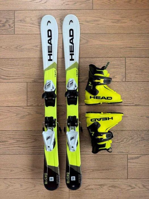Komplet narciarski dla dziecka: HEAD Supershape 97cm + Buty 205mm