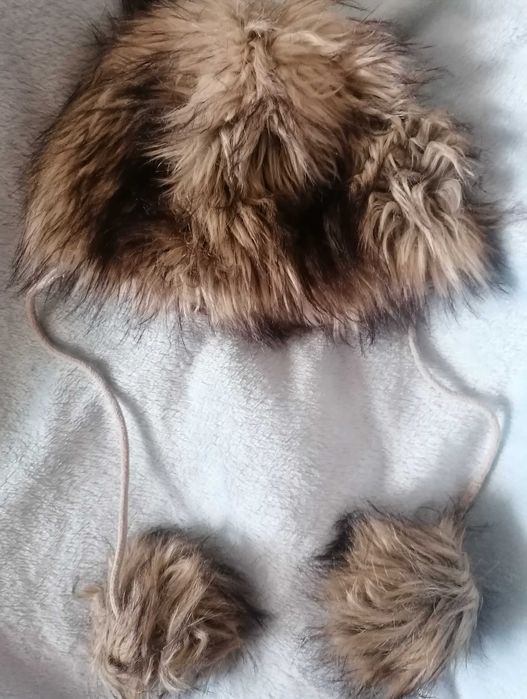 Futrzana czapka miś