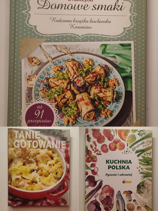 Książki kucharskie - zestaw 3 sztuk