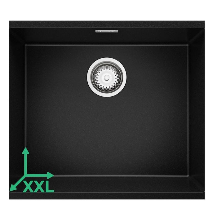 Lava loiça de uma cuba preto