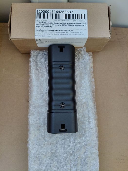 Перехідник GBT - TYPE 2 Для авто з Європи  7kw 32A wufen adapter