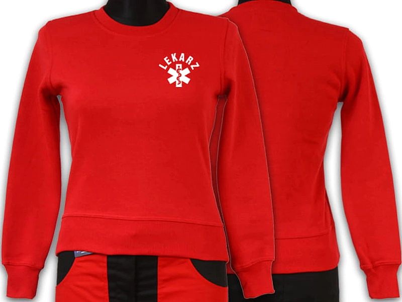 Bluza ratownicza FUNKCYJNA damska czerwona (XS)