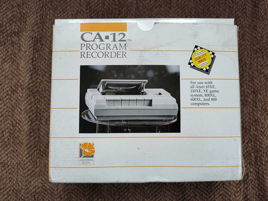Magnetofon ATARI CA-12 stan idealny, komplet, instrukcja, pudełko, plomba, zero zółci