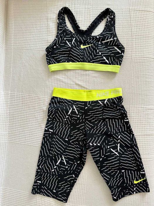 Nike Pro shorts and bra