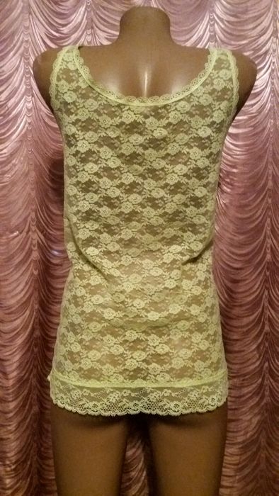 Кружевная гипюровая маечка.Marks&Spencer.48 размер