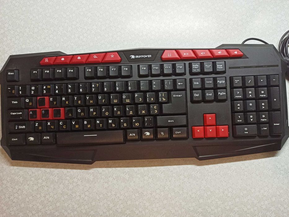 Игровая клавиатура iBuyPower GKB100 Black Red Gaming Keyboard