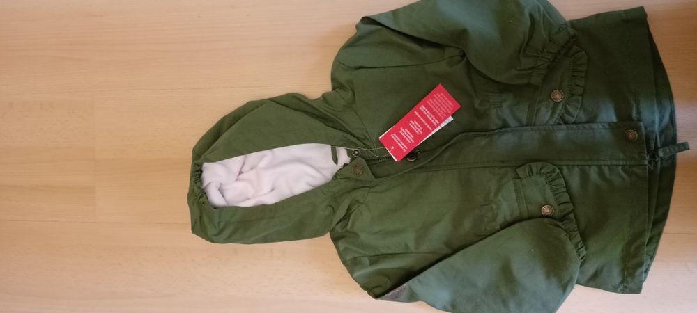 Nowa kurtka parka smyk cool club+ czapki hm 92 + komin