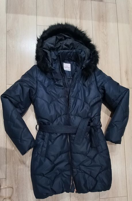 Granatowy płaszczyk Lincoln & Sharks r.164 dla dziewczynki