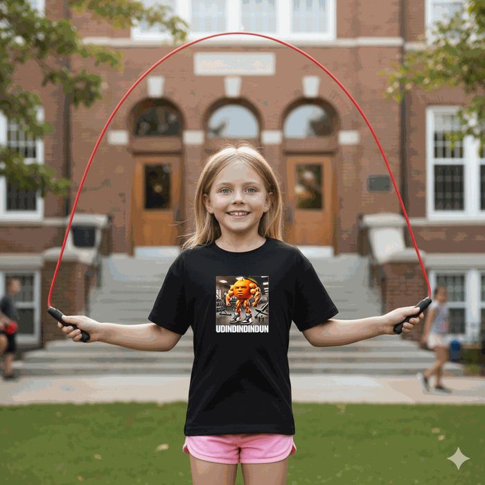 Koszulka dziecięca czarna udindindindun Italian Brainrot prezent 104