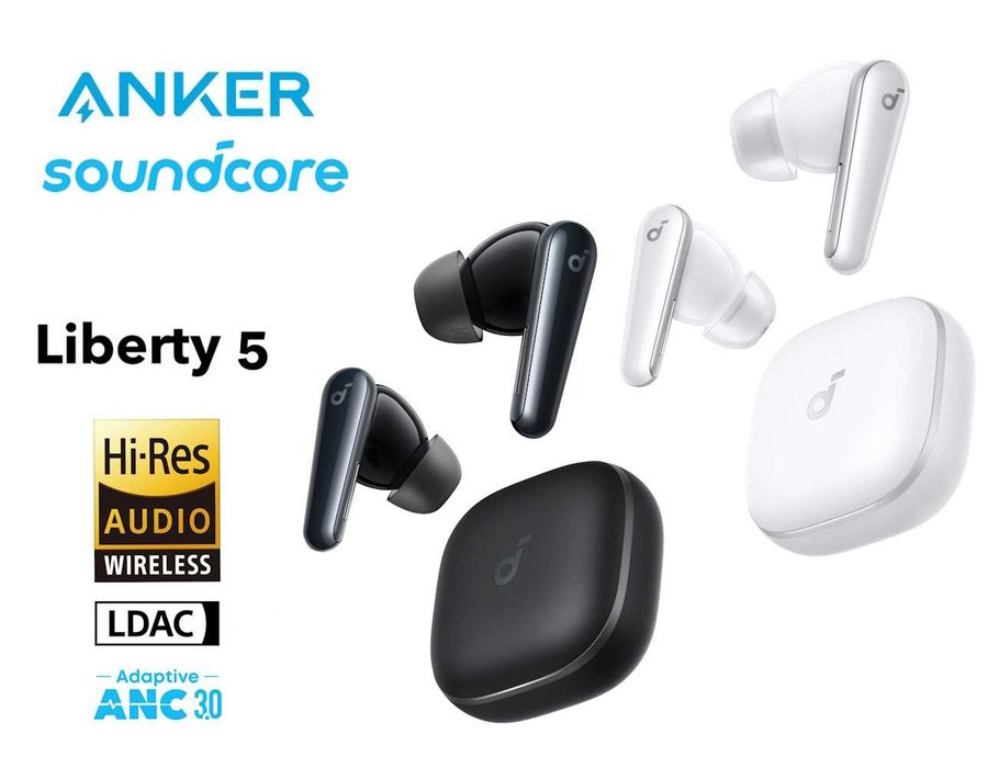 Навушники Anker SoundCore Liberty 5 Black/White