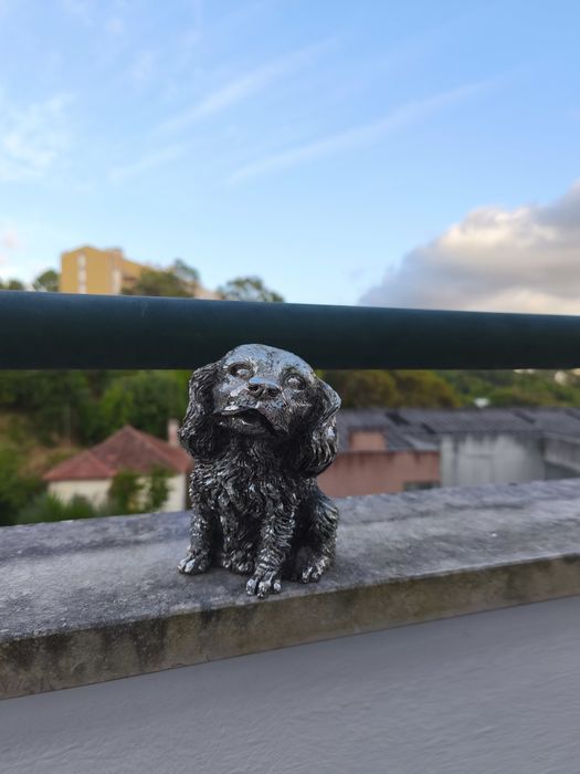 Artefacto cão de prata laminada da Marchetti