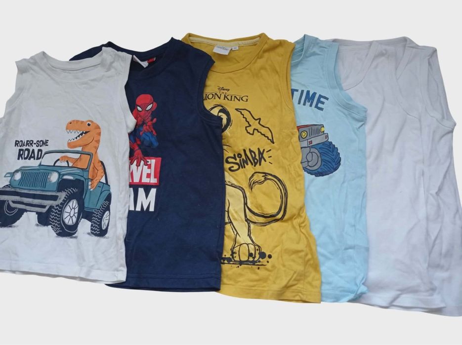 Lote de 6 T-shirts sem mangas