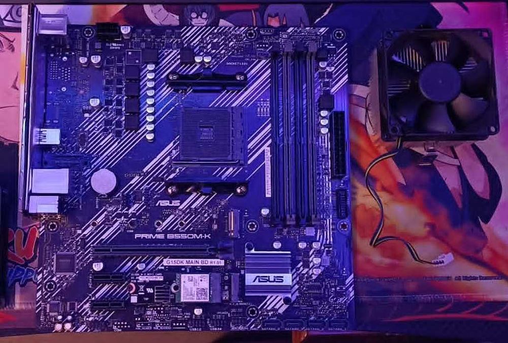 Placa-Mae Asus Prime B550 M-K (Oferta de Caixa Atx e Air Cooler)