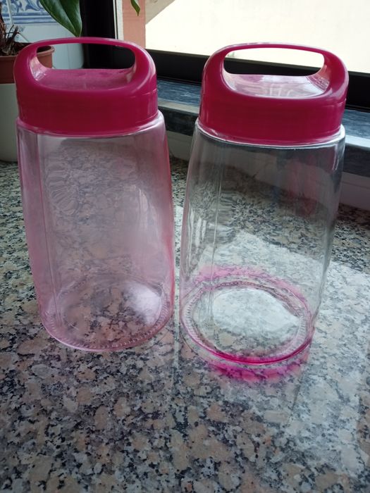 Frascos organização de cozinha