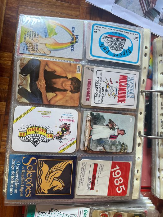 Coleção calendários bolso desde anos 60