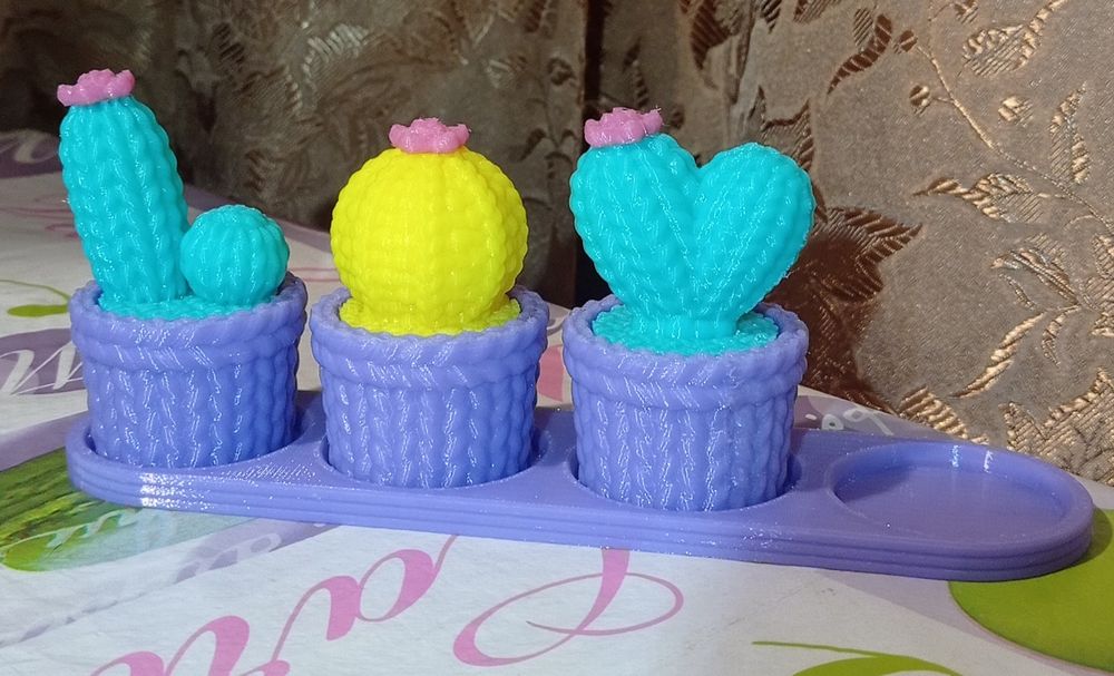 Кактус на підставці love