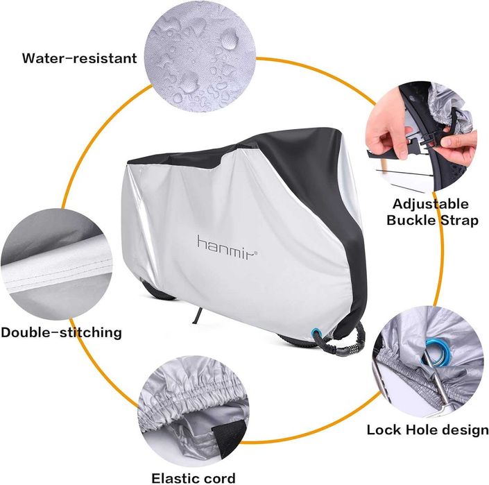 Capa impermeável para bicicleta proteção poeira Sol chuva neve