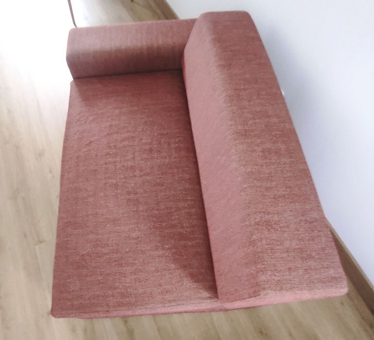 Sofá modular com chaise longue grande, design moderno