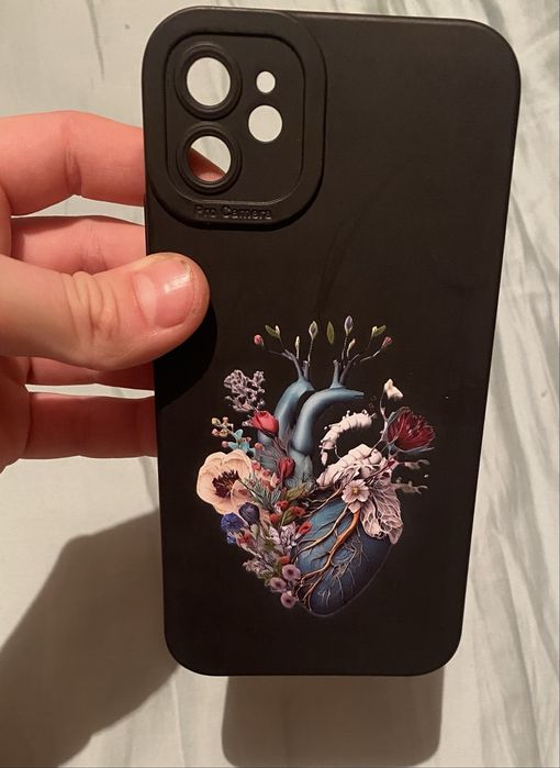 Чохол для iPhone 11 з дизайнерським принтом   Квіти   Новий