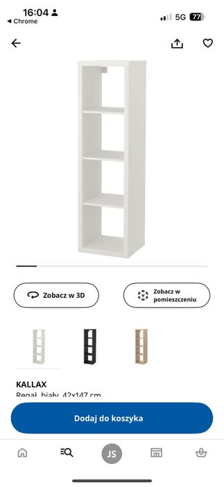 Regał Kallax różne rozmiary