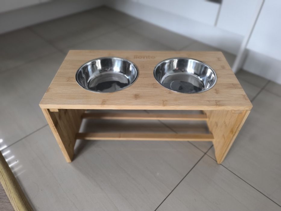 Lionto podwyższona miska dla psów z bambusa L