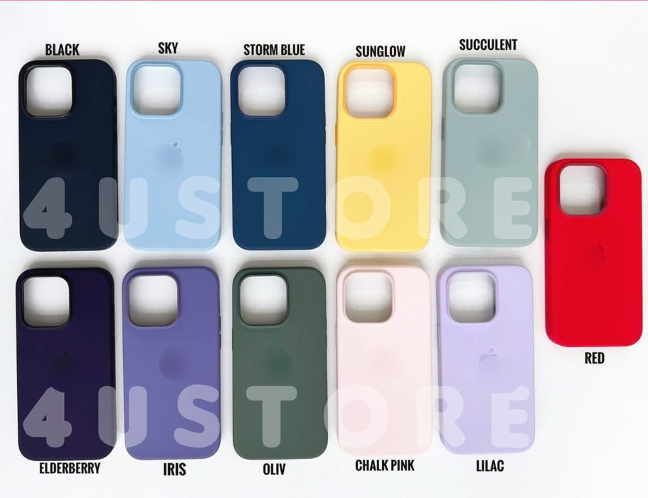 Чехол Silicone Case Magsafe iPhone 14 Pro Max софт чохол Силіконовий