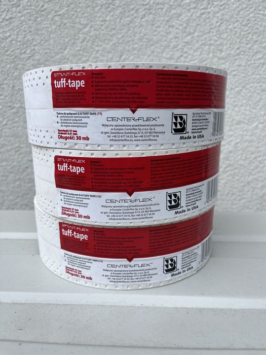 3 x 30 mb Taśma Amerykańska czerwona  Tuff tape
