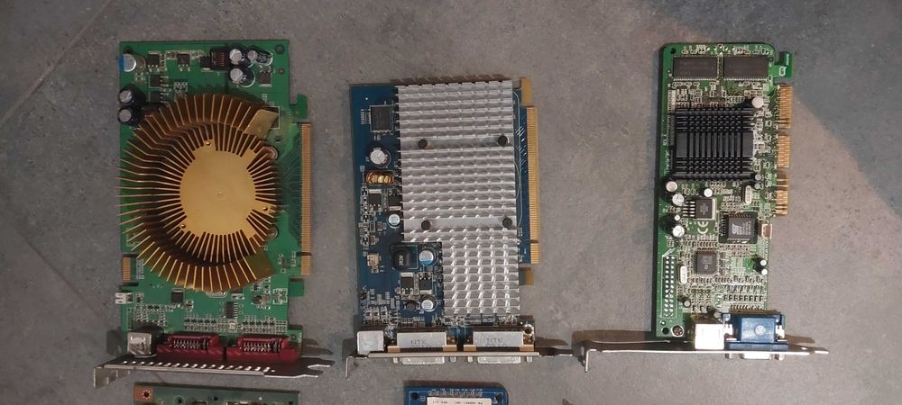 Retro karty graficzne nvidia, ati i inne