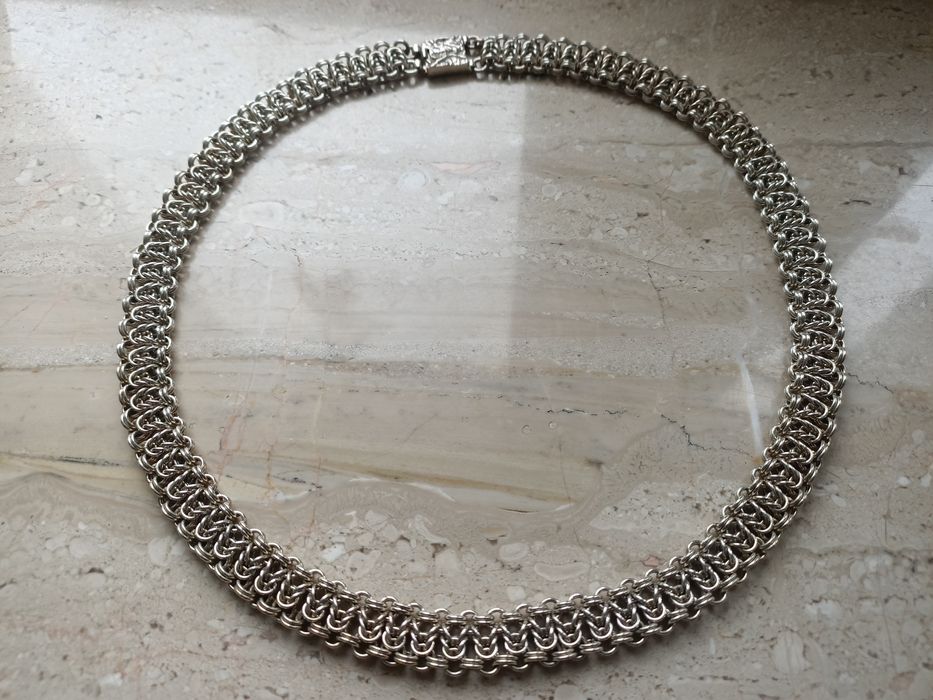 Naszyjnik kolia srebro vintage