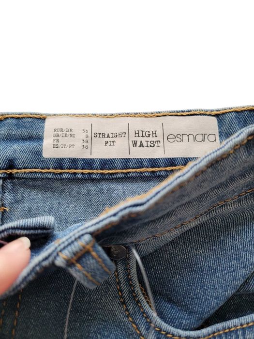 Nowe jeansy damskie 36,S spodnie proste Esmara straight fit