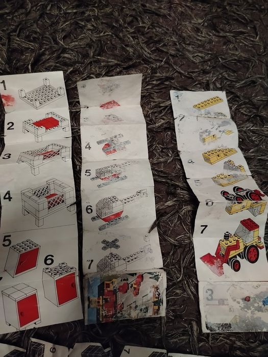 Lego mix z  lat 70  1 kg i instrukcje