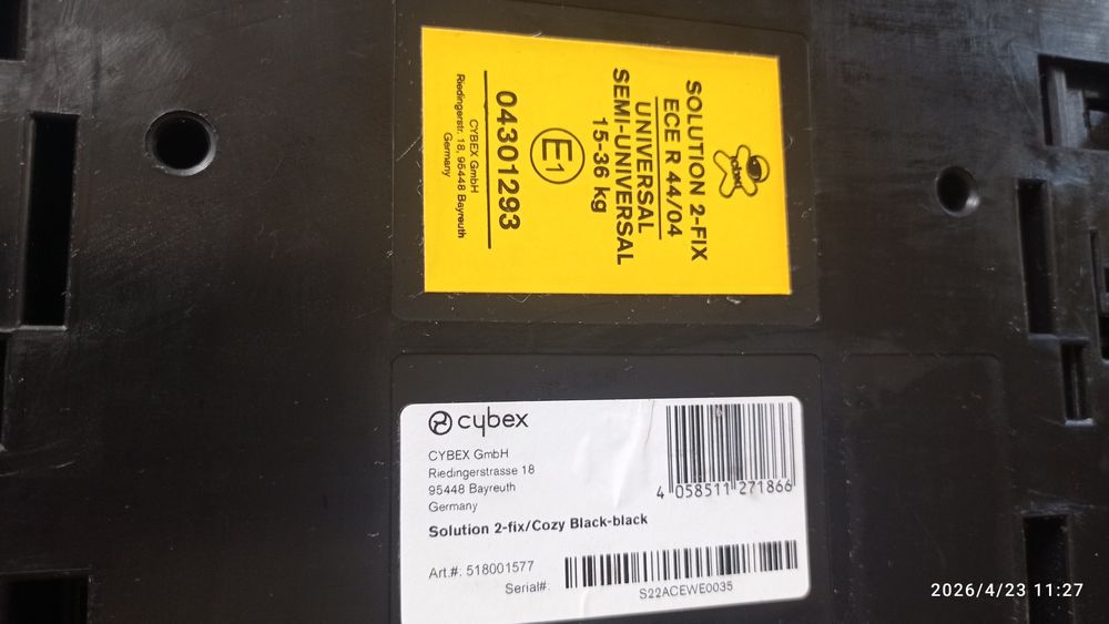 Fotelik samochodowy Cybex 15-36 kg