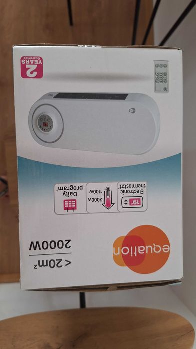 Aquecedor Elétrico Equation 2000W com Comando – Seminovo - Excelente Estado