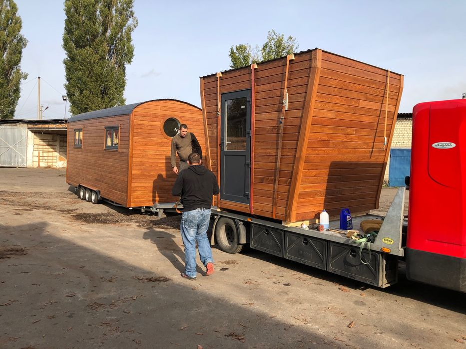 Модульний будинок, мобільний будинок, будинок на колесах, tiny house.
