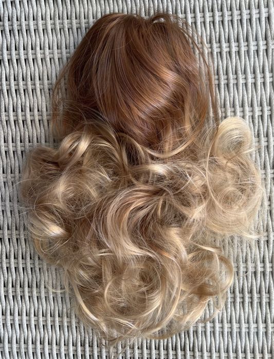 Premium Ultra włosy doczepiane, ciemny miodowy blond / ombre 161.