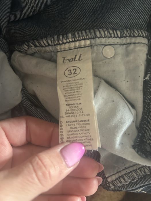 Spodnie jeansowe troll , rozm 32, dobre na xs i małą s, denim
