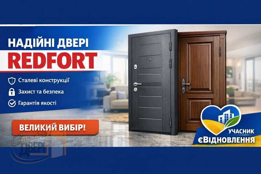 Вхідні двері REDFORT/Працюємо з ЄВідновлення