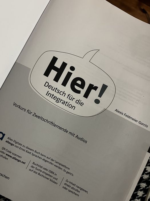 Посібник для вивчення німецької мови Hier! Deutsch fur die Integration
